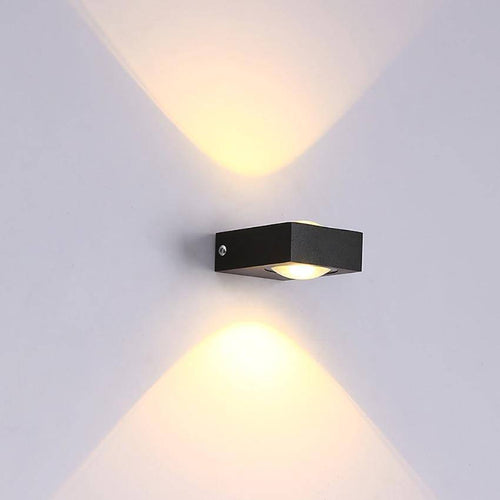 Applique murale à LED carrée avec lampe des deux côtés - vue 3 sur 4
