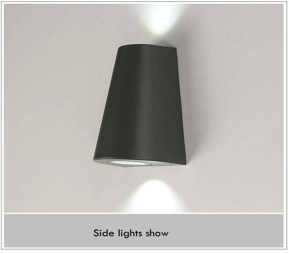 Applique extérieur en aluminium triangulaire Sconce - vue 3 sur 7