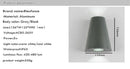 Applique extérieur en aluminium triangulaire Sconce