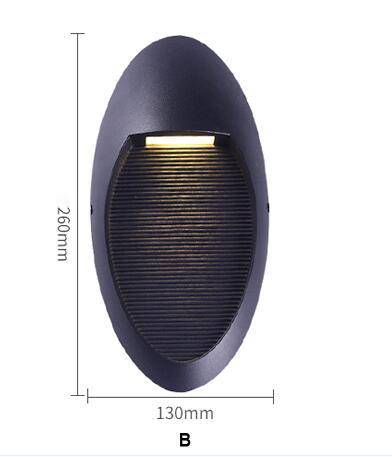 Applique murale extérieure à LED ovale Porch - vue 6 sur 7