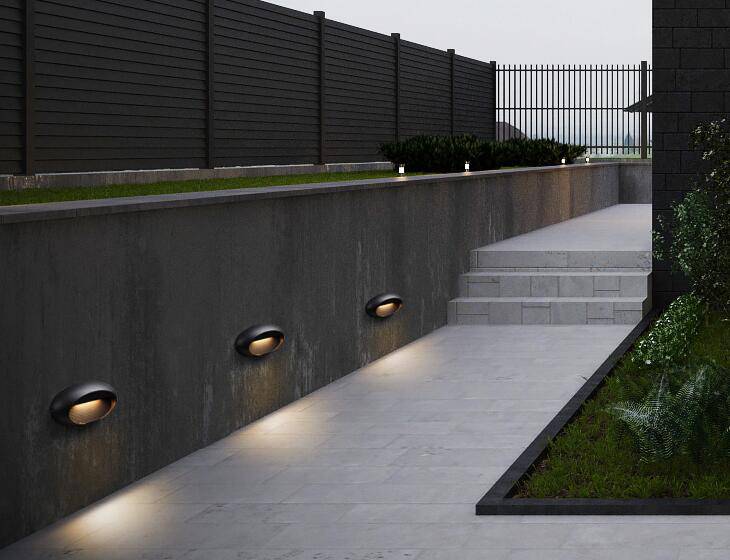 Applique murale extérieure à LED ovale Porch - vue 4 sur 7