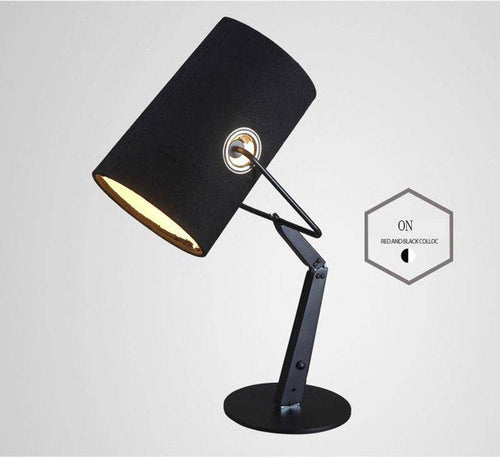 Lampe de bureau design ajustable et abat-jour en tissu Italy - vue 2 sur 5