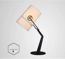 Lampe de bureau design ajustable et abat-jour en tissu Italy