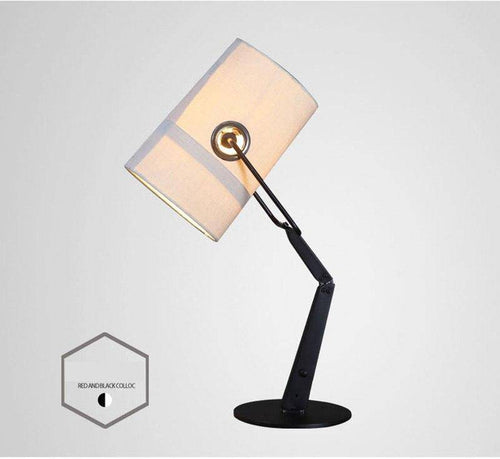 Lampe de bureau design ajustable et abat-jour en tissu Italy - vue 5 sur 5