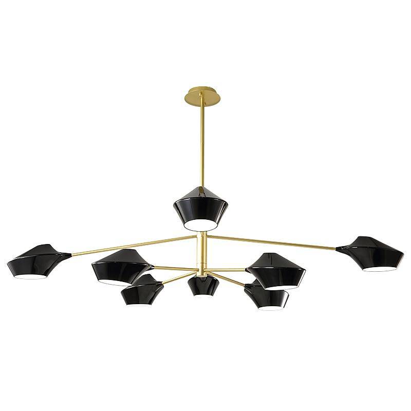 Lustre design branches et lampes Creative - vue 4 sur 26