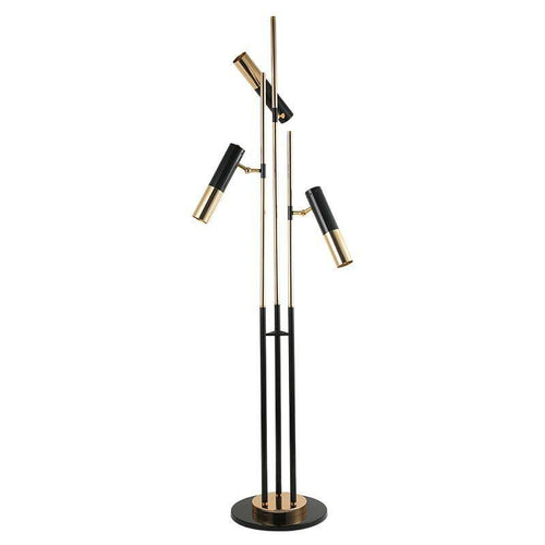 Lampadaire design LED tripes pied et lampes dirigeables Floor - vue 3 sur 6