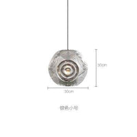 Suspension design doré ou argenté Hollowed