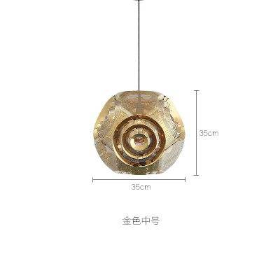 Suspension design doré ou argenté Hollowed - vue 10 sur 13