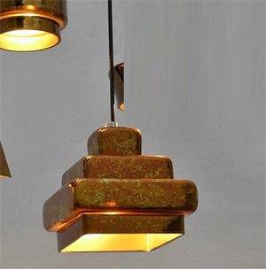 Suspension design LED style cuivre (plusieurs formes) - vue 9 sur 9