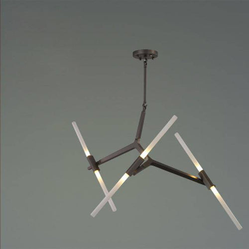 Lustre design scandinave avec plusieurs branches en tube - vue 11 sur 14