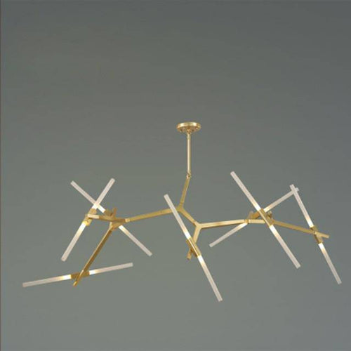 Lustre design scandinave avec plusieurs branches en tube - vue 12 sur 14