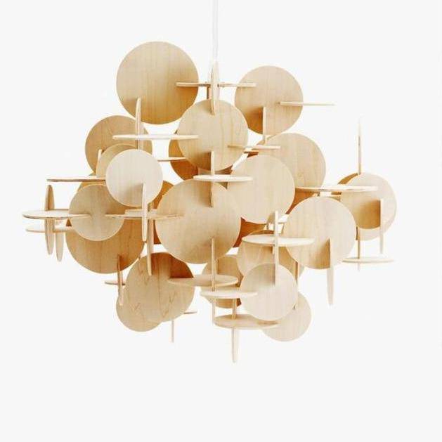 Lustre design multicolore Wood - vue 2 sur 4