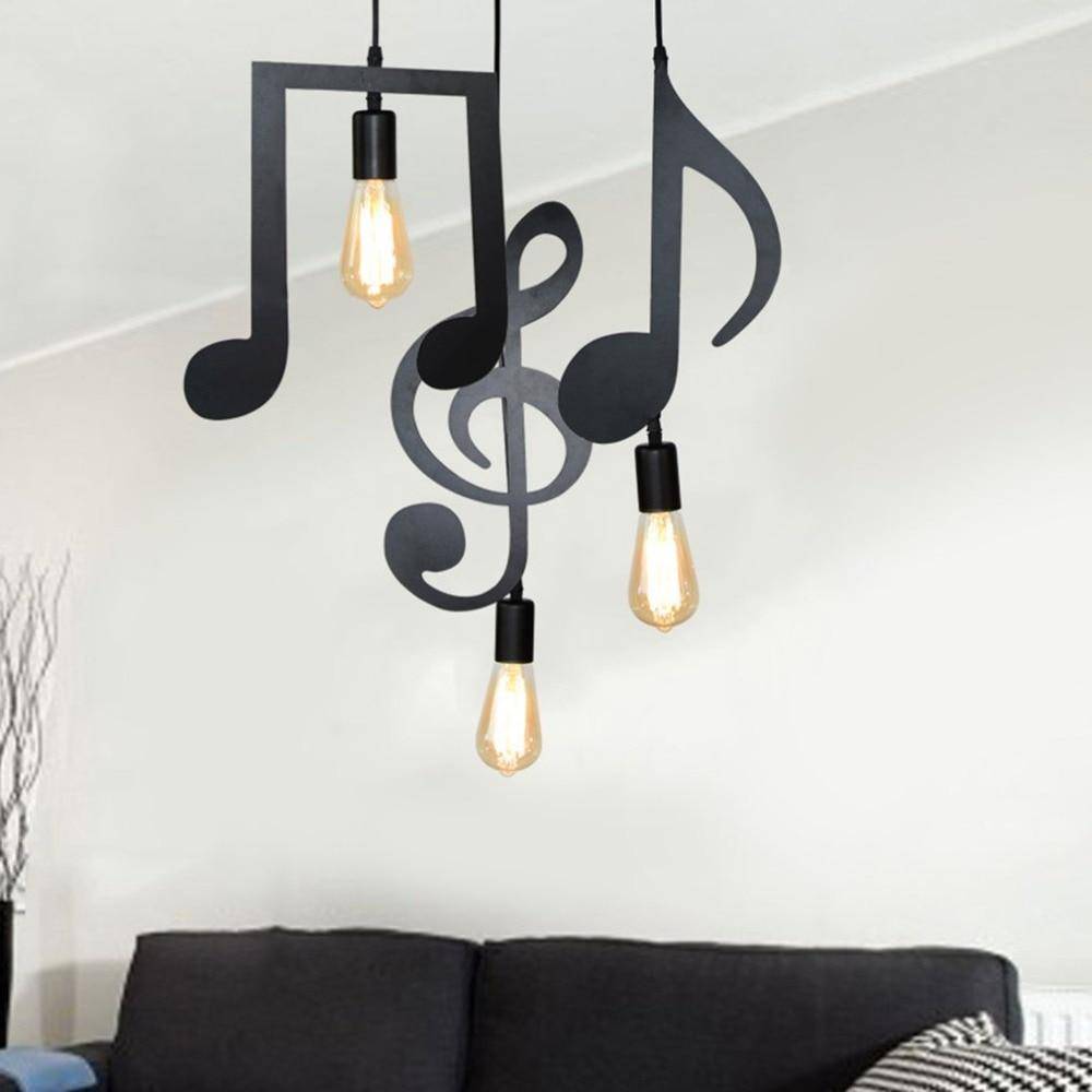 Suspension LED en forme de notes de musiques Notes - vue 8 sur 8