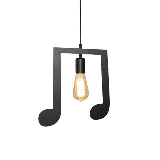 Suspension LED en forme de notes de musiques Notes - vue 6 sur 8