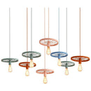 Suspension design rétro en forme de roue en métal