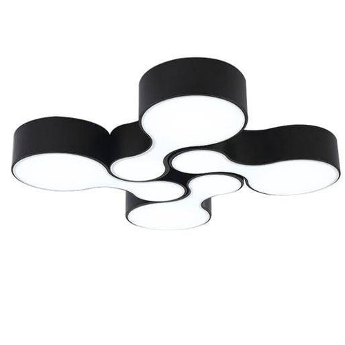Plafonnier LED moderne arrondis imbriqués - vue 6 sur 8