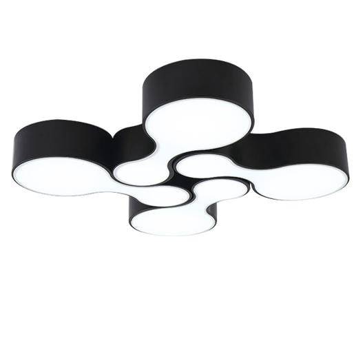 Plafonnier LED moderne arrondis imbriqués - vue 6 sur 8