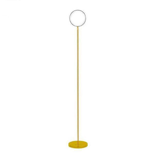 Lampadaire design LED fin doré
