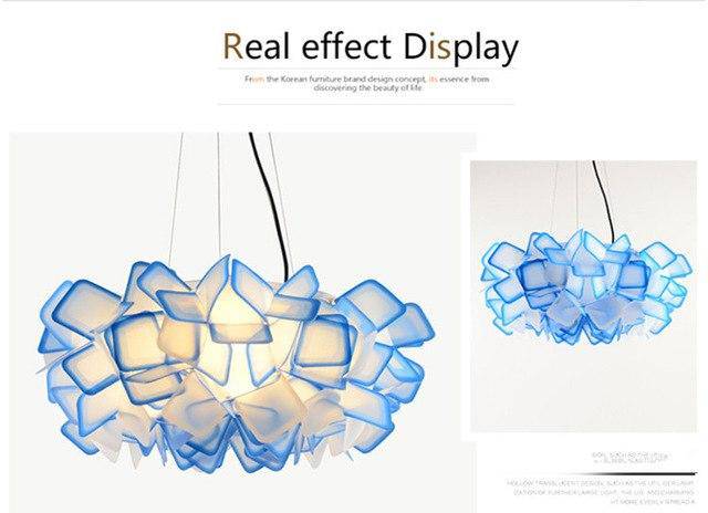 Suspension design de couleur en acrylique Clizia - vue 6 sur 9