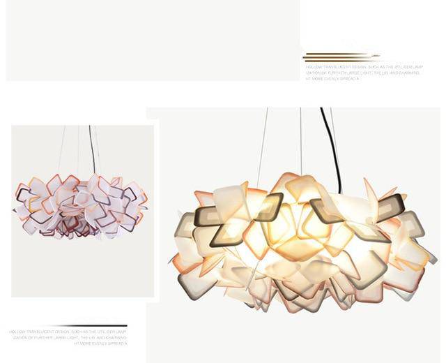 Suspension design de couleur en acrylique Clizia - vue 5 sur 9