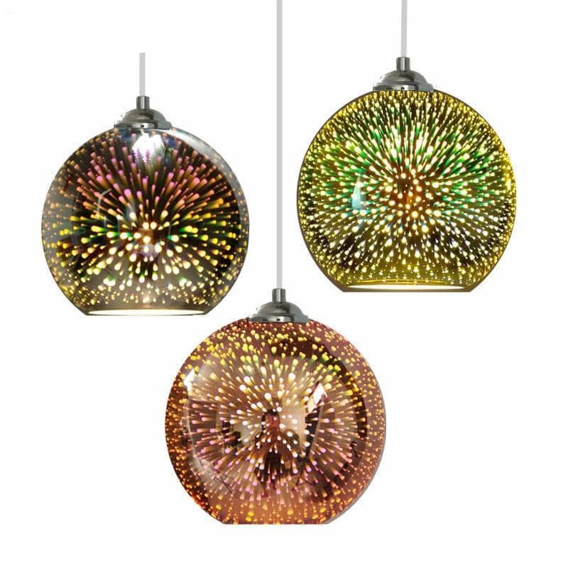 Suspension LED vintage 3D - vue 2 sur 2