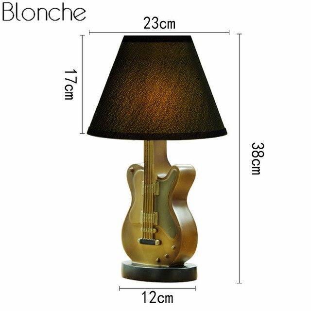Lampe de table guitare avec abat-jour Decor - vue 4 sur 5
