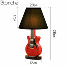 Lampe de table guitare avec abat-jour Decor