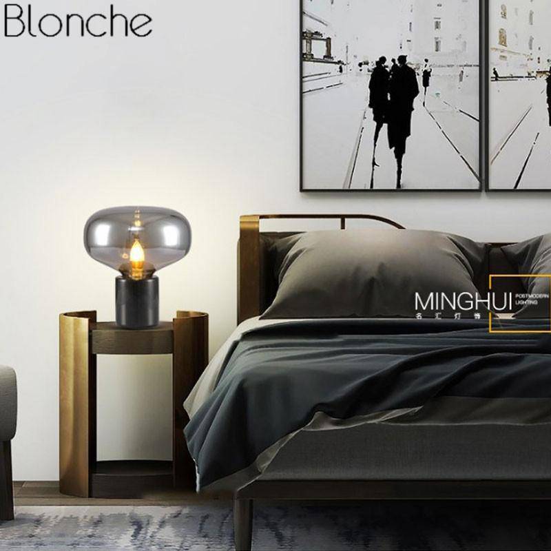 Lampe de table design à LED en verre Night - vue 6 sur 7