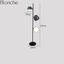 Lampadaire design moderne coloré à LED