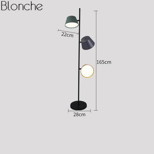 Lampadaire design moderne coloré à LED - vue 9 sur 10