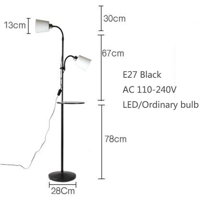Lampadaire moderne à deux lampes ajustables - vue 4 sur 4