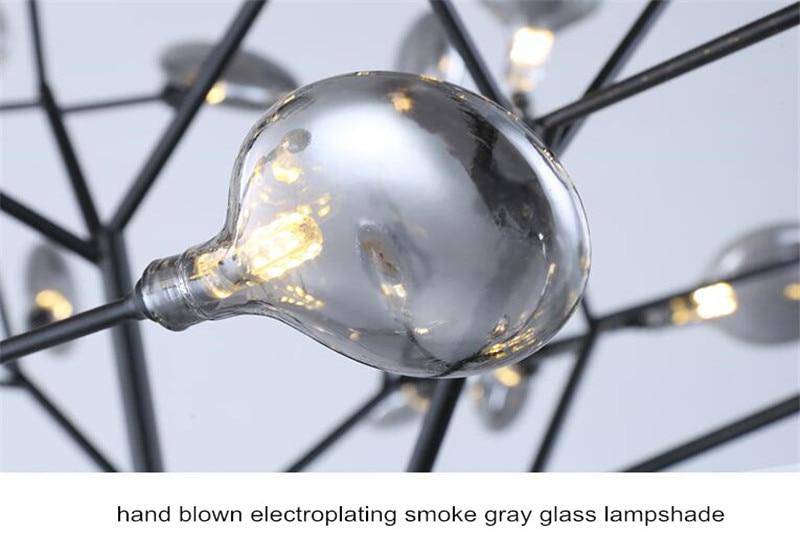 Lustre design LED arbre à branches Leaf - vue 6 sur 12