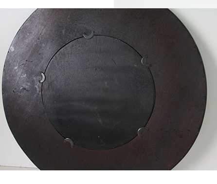 Miroir mural rond en bois tressé Antique - vue 4 sur 5