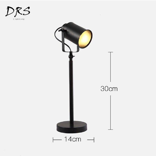 Lampe de bureau à LED spot ajustable sur pied noir - vue 6 sur 6