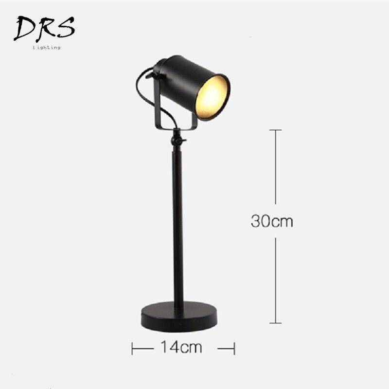 Lampe de bureau à LED spot ajustable sur pied noir - vue 6 sur 6