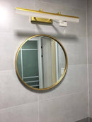 Miroir mural rond doré European