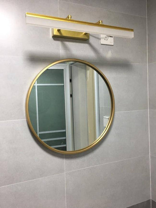 Miroir mural rond doré European - vue 6 sur 6