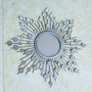 Grand miroir mural décoratif soleil rond Sun