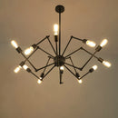 Lustre design en métal avec bras articulés ajustables Spike