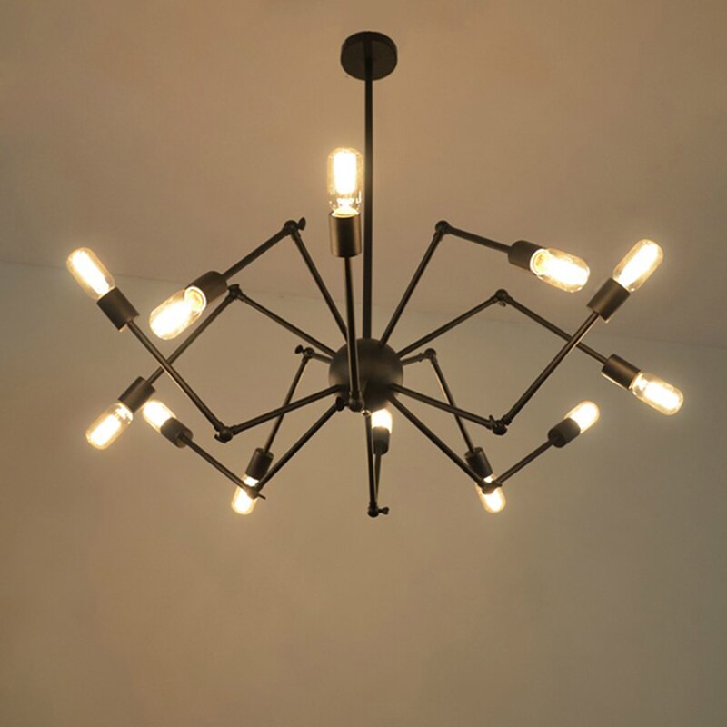 Lustre design en métal avec bras articulés ajustables Spike - vue 3 sur 6