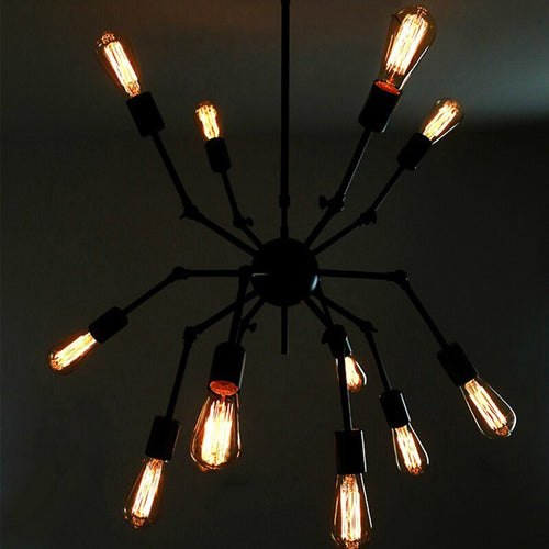 Lustre design en métal avec bras articulés ajustables Spike - vue 3 sur 6