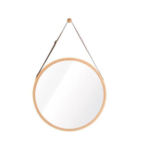 Miroir mural rond suspendu avec cadre Hotel - vue 5 sur 14