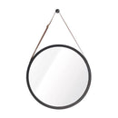 Miroir mural rond suspendu avec cadre Hotel