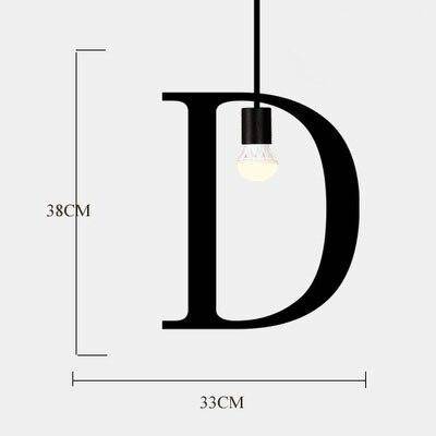 Suspension design LED avec Lettres en métal style Creative - vue 9 sur 28