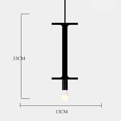 Suspension design LED avec Lettres en métal style Creative - vue 13 sur 28
