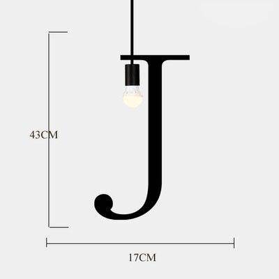 Suspension design LED avec Lettres en métal style Creative - vue 14 sur 28