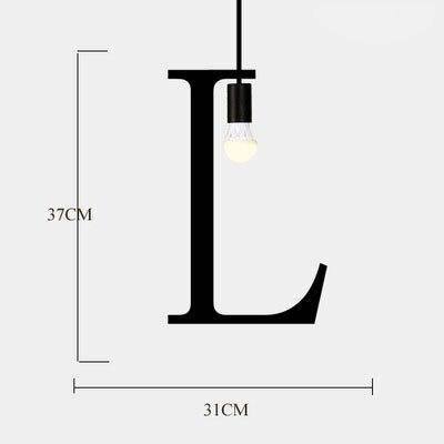 Suspension design LED avec Lettres en métal style Creative - vue 20 sur 28