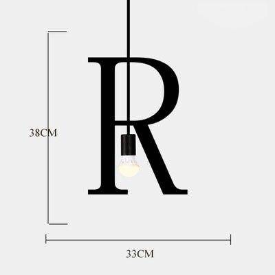 Suspension design LED avec Lettres en métal style Creative - vue 22 sur 28
