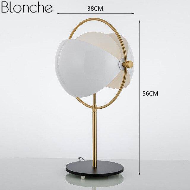 Lampe à poser design LED avec boule en verre et métal doré Luxury - vue 3 sur 4