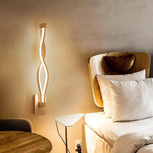Applique murale design LED avec courbes en métal Sconce - vue 3 sur 6